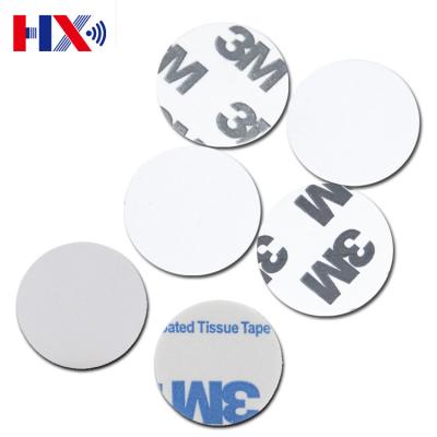 China Waterproof / 13.56mhz Diameter 25mm Waterproof NFC 125khz Tk4100 Chip Coin Tag Sticker Round RFID Coin Card for sale