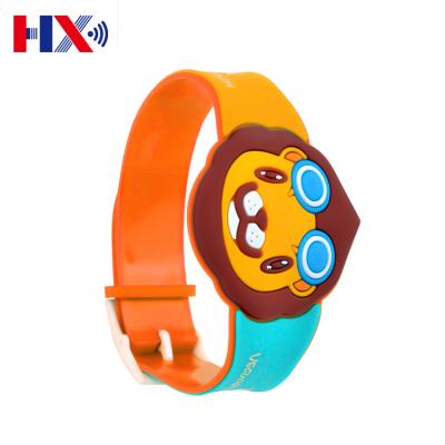 China New Arrival Custom Soft Waterproof/Cartoon RFID Waterproof PVC Wristband Rubber Wristband With Charms for sale