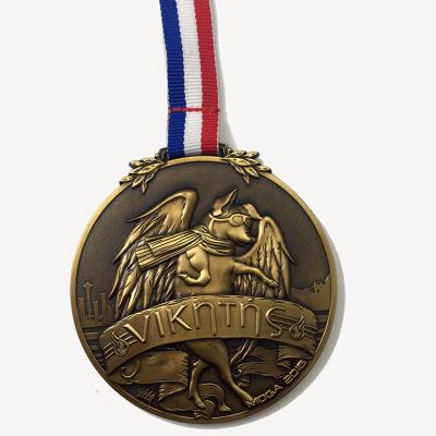 China Europe China Supplier Gym Sports Gold Medal Custom Soft Enamel Metal Awards Medal for sale