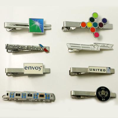 China New design ALLOY tie clip with custom logo metal tie clip puller for tie/clip on tie for sale