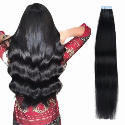 China Wholesale Raw Indian Hair Invisible Raw Cambodian Ins Hair Tape Cuticle Aligned Cuticle Aligned Without Tangle Extensions Cuticle Aligned Tape In Hair Extensions 100human Remy Hair for sale