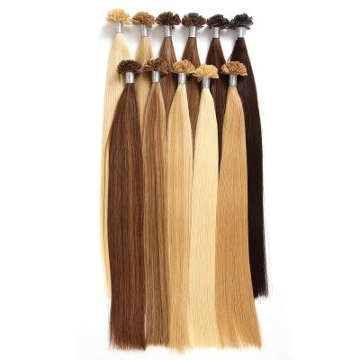 China Tangle Free Cuticle Aligned Hair Top Selling Cuticle Bond Straight Flat Bond Keratin Double Hair Tip Hair Extensions High Quality Pre Bonded Remy Hair Pulled for sale