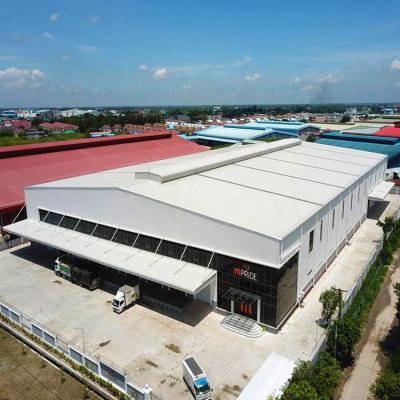 China Steel Fabricated Industrial Prefab House Steel Structure Workshop Construction Design for sale