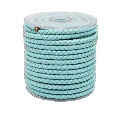 China Second Layer Natural Edge Bolo Rope Wholesale Color 5mm Series Braiding Leather Rope And Bracelet Leather Necklace Rope for sale