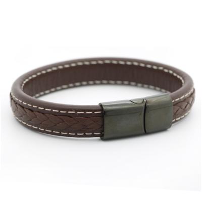 China Universal Environmentally Friendly Cowhide Wristband With Stainless Steel Buckle Accessories for sale