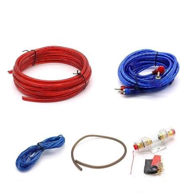 China Car Power Line 5M Audio Subwoofer Wiring Kit Amplifier Speaker Installation Cable 8GA 60 Amp Fuse Holder Car Amplifier Wiring Kit for sale