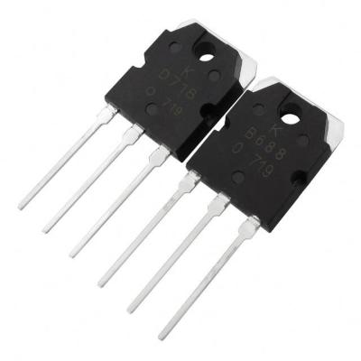 China Original 2Sb688 2Sd718 B688 Power Amplifier Price Transistor / All Electronic Triode D718a B688a D718 Transistor for sale