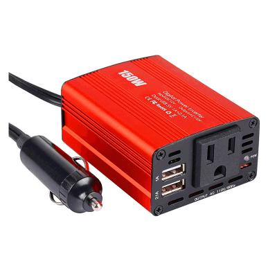 China Phone 150W DC 12V to 110v 220V AC Car Inverter with Dual USB 2.1A Car Power Inverter Car Charger for sale