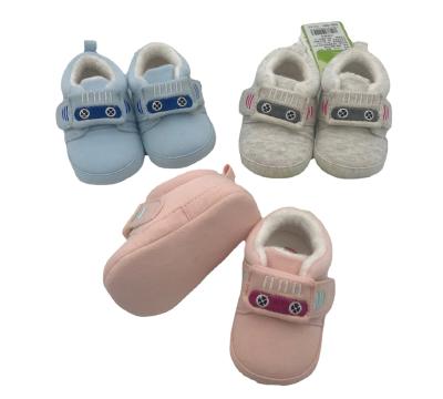 China Manufacturer Lightweight High Quality Children's Shoes For 0 - 1 Years Newborn Baby Cartoon Warm Shoes With Fleece Prewalker Toddler Shoes for sale