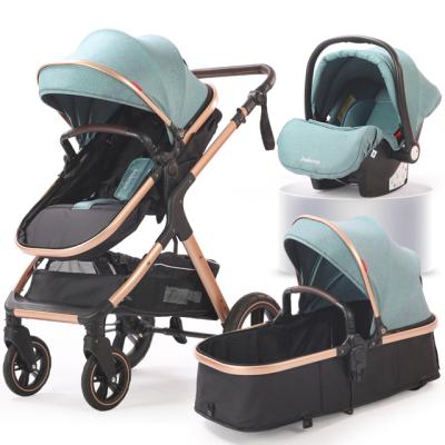 China Polyester Europe Free Shipping Luxury Cheap 3 In 1 Baby Stroller For Baby Sale Walker Pram With Cradle Baby Pram for sale