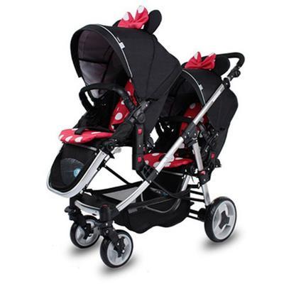 China Breathable baby strollers double twin with air wheel travel baby pram stroller/child car universal for sale for sale