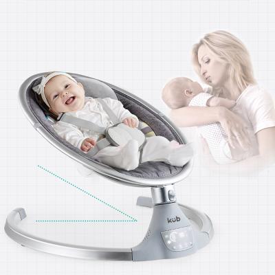 China Free Shipping 360 Degree Rotation KUB Baby Electric Swing Chair Plastic Rocking Chair For Kids Bouncer Bed for sale