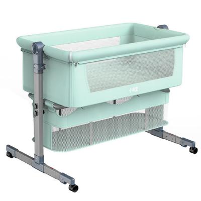 China Removable and Folding Portable Crib Bionic Bed Crib Shaker Newborn Splicing Bed Splicing Free Bed Crib Mosquito Nets Travel for sale