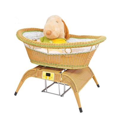 China 2020 Modern High Quality Electric Intelligent Baby Hutch Bed Crib Automatic Swing Baby Cradle for sale