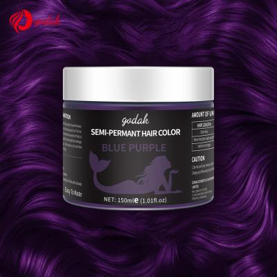 China High Quality OEM Hair Color Easy Coloring Temporary Hair Creams Semi Permanent Hair Dye for sale