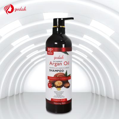 China Private Label 750ml Organic Argan Oil Nourishing Nourishing Hair Shampoo for sale