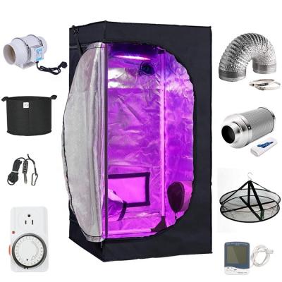 China Professional Growing Easily Assembled Small Home Flower Growing Box Indor Grow Tent System 60x60x140 Grow Tent Starter Kit for sale