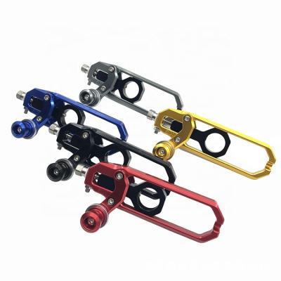 China Aluminum Alloy CNC Left And Right Aluminum Chain Adjusters With Spool Tensioners Chain For BMW S1000RR 2009 2010 2011 2012 2013 2014 2015 2016 for sale