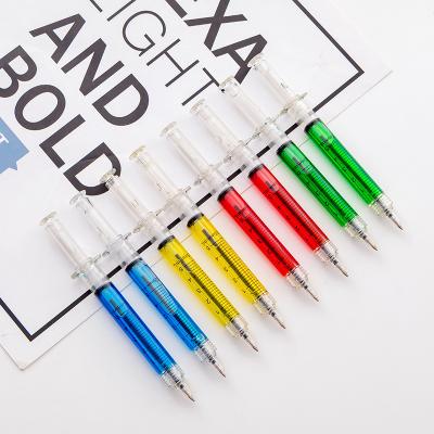 China Latest Cute Creative Needle Pen Korean Stationery Syringe Pen Advertising Logo Customization Gel Pen for sale