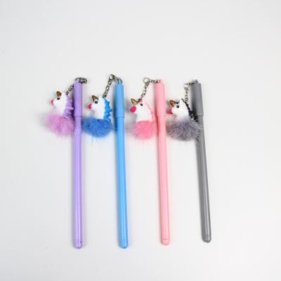 China New Design Cheap Price Realistic Cheap Cute Cartoon China Plastic Gel Led Ball Pens NOVELTY RESIN PENDANT PEN for sale