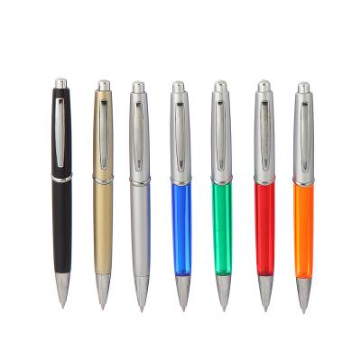 China Latest Fashion Personalized Six Colors Round Ballpoint Pen Office Pen Fluent Writing Tip for sale