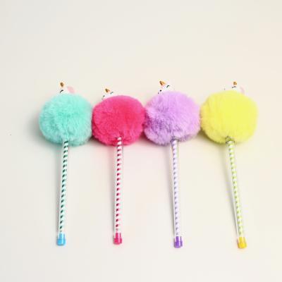 China New Designer Cute Resin Unicorn Hair Trendy Fashion Custom Balls Customize Many Colors for sale