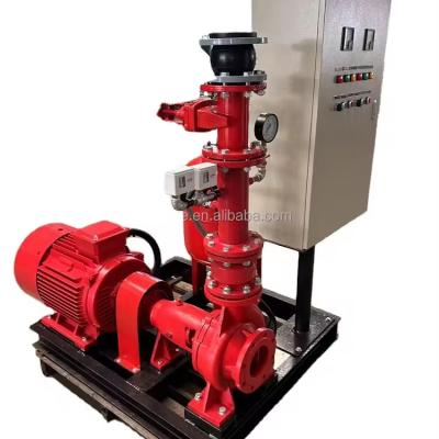 China Commercial Buildings Vertical/horizontal single-stage fire pump  one in use and one in standby Internet of Things fire water supply equipment for sale