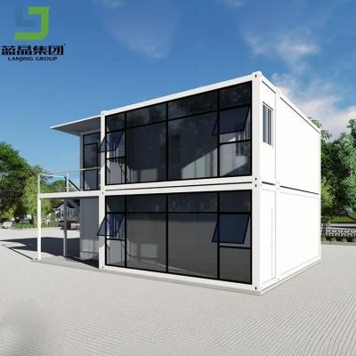 China High Strength Steel Flat Pack Container House Sandwich Panel Frame Structure for sale
