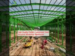 High Quality Prefab Customized Steel Structure Workshop Warehouse