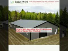 Prefabricated Steel Frame Structure Warehouse Building Garage Shed Workshop