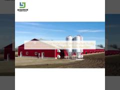 Prefabricated Low Cost Portal Frame Steel Structure Poultry Shed Chicken Farm House Layer Broiler Hens Shed Barn