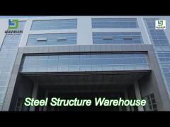 3d modeling steel structure warehouse bolted connection steel fire prevention