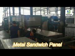 fireproof board metal sheet sandwich prefabricated wall eps pu rock wool