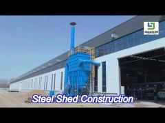 prefabricated custom structural steel metal shed construction steel structure frame
