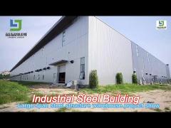 3d modeling industrial peb building bolted connection steel fire prevention