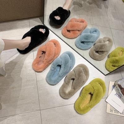 China New Style Fashion Trend Thick-Based Warm Slippers Women's Casual Home Cotton Slippers for sale