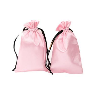 China Soft/Luxury/Various Fashion Promotional Goods Using Popular Product Rose Satin Jewelry Drawstring Packaging Pouch for sale