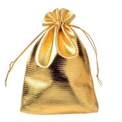 China Soft / Luxury / Fashion Drawstring Type Gold Jewelry Popular Product Small Pockets New Silver Pouch Suitable Prices for sale