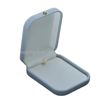 China Custom Shape Fashion Logo Gray Durable/Velvet Jewelry Box For Ring Earrings Necklace Packing Case for sale