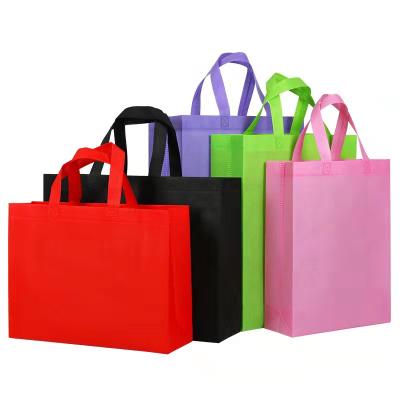 China Custom Heavy Capacity Canvas Grocery Handled Tote Bag PP Nonwoven Shopping Bag for sale