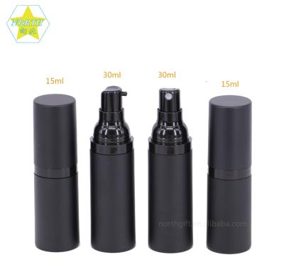 China Cosmetic Black Matte Bottle Circle Round Jar With Printing Cap Customized Body OEM Customized Silkscreen for sale