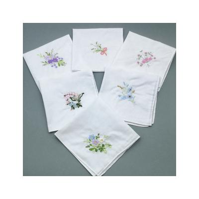 China Soft/Cute Made in China Top Quality Product Popular White Premium Cotton Custom Handkerchief for sale