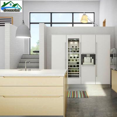 China Melamine contemporary kitchen center island with drawers cabinet design for sale for sale