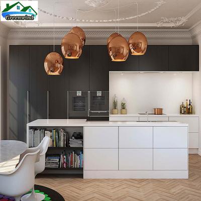 China Modern Huge Island Kitchen Design With White Drawer Cupboard Color Combinations for sale