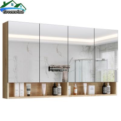 China Durable Factory Assembled Bathroom Vanity Mirror Cabinets for sale