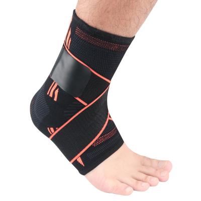 China Durable Elastic Ankle Support Wrap With Adjustable Silicone Anti-Slip Strap Ankle Strap Support Men Women for sale