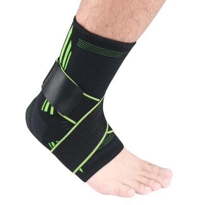 China Durable Elastic Basketball Safety Ankle Brace Adjustable Foot Straps Nylon Seamless Ankle Brace for sale