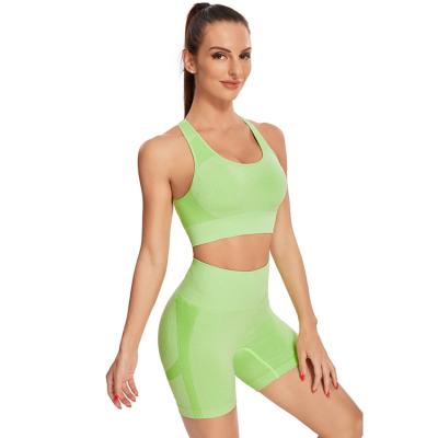 China Breathable Hot Sale 2021 Newest Gym Fitness Yoga Wear Set Women Sports Wears for sale