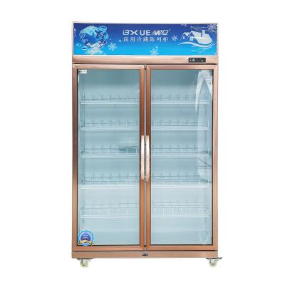 China 2022 Single-temperature ice cream display cabinet beverage supermarket display cabinet soft drink display cooler for sale