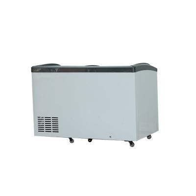 China Single-temperature Stock Price Commercial Chest Freezer Top Open Horizontal Single Folding Door for sale